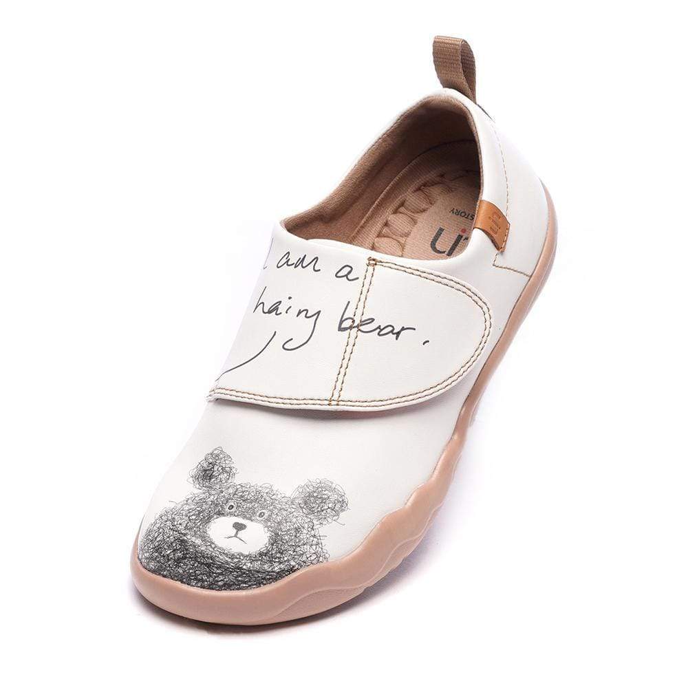 UIN Footwear Kid -Be with You- Cute Little Bear Kids Casual Shoes Canvas loafers