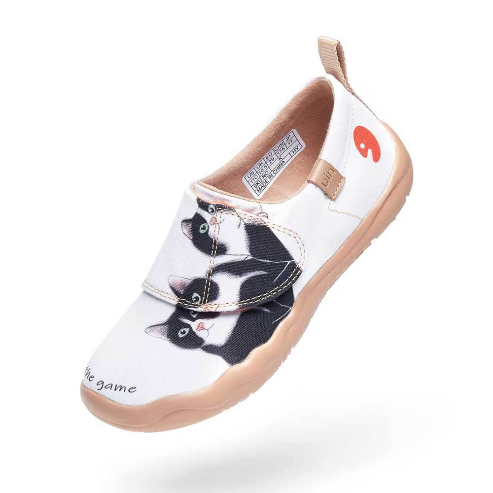 UIN Footwear Kid Milky Kitty Kid Canvas loafers