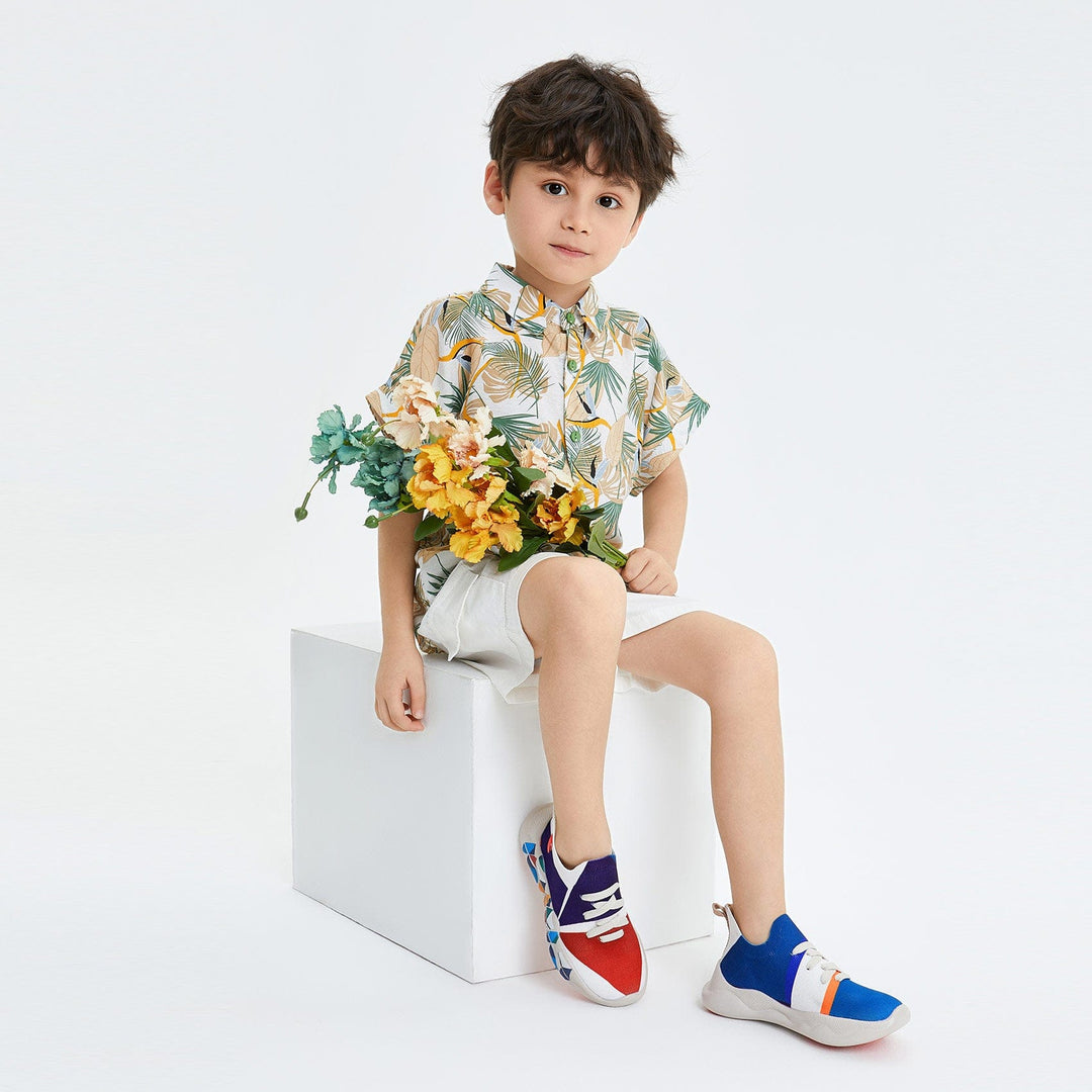 UIN Footwear Kid Triangle Puzzle Mijas I Kid Canvas loafers