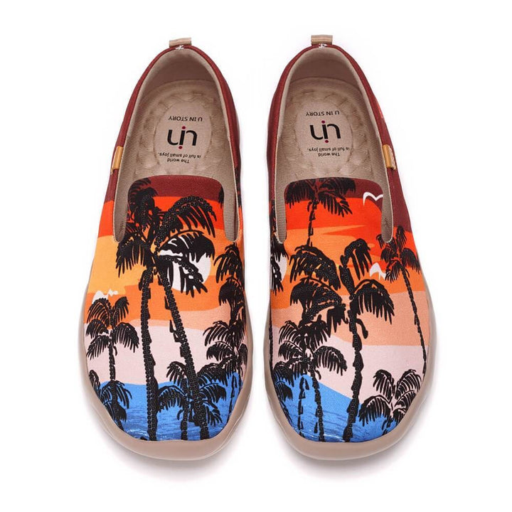 UIN Footwear Men Coconut Tree Canvas loafers