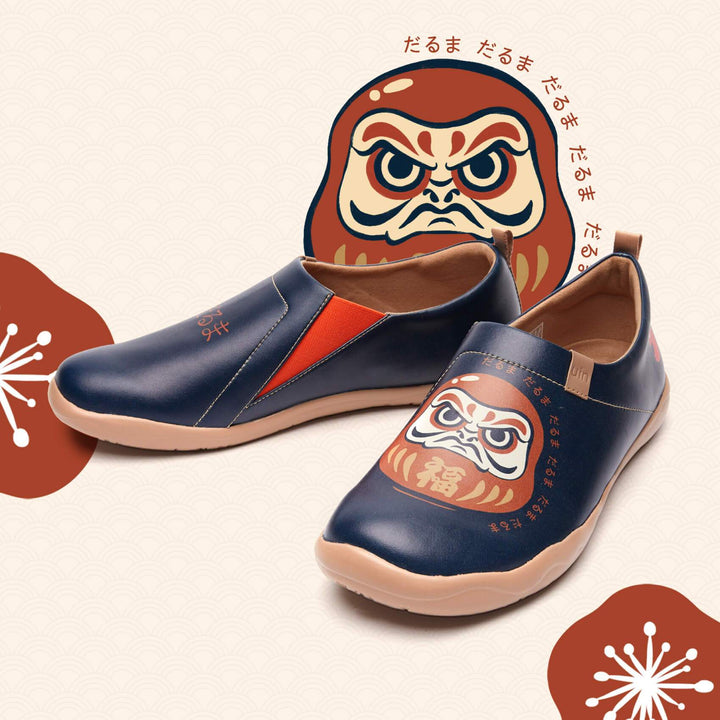 UIN Footwear Men Daruma-Deep Blue Canvas loafers