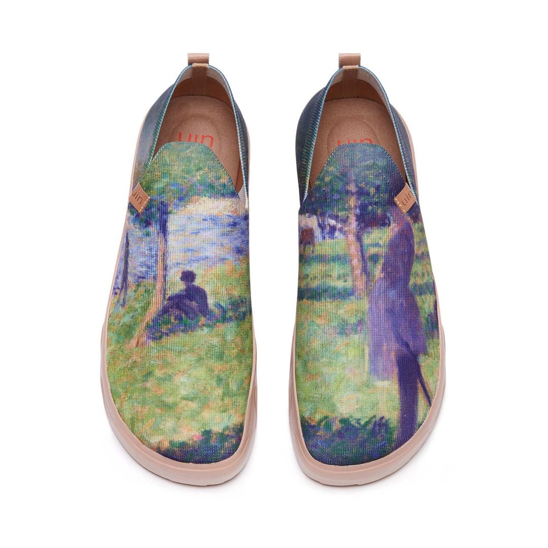 UIN Footwear Men Georges Seurat Study for 'La Grande Jatte’ Fuerteventura Men Canvas loafers