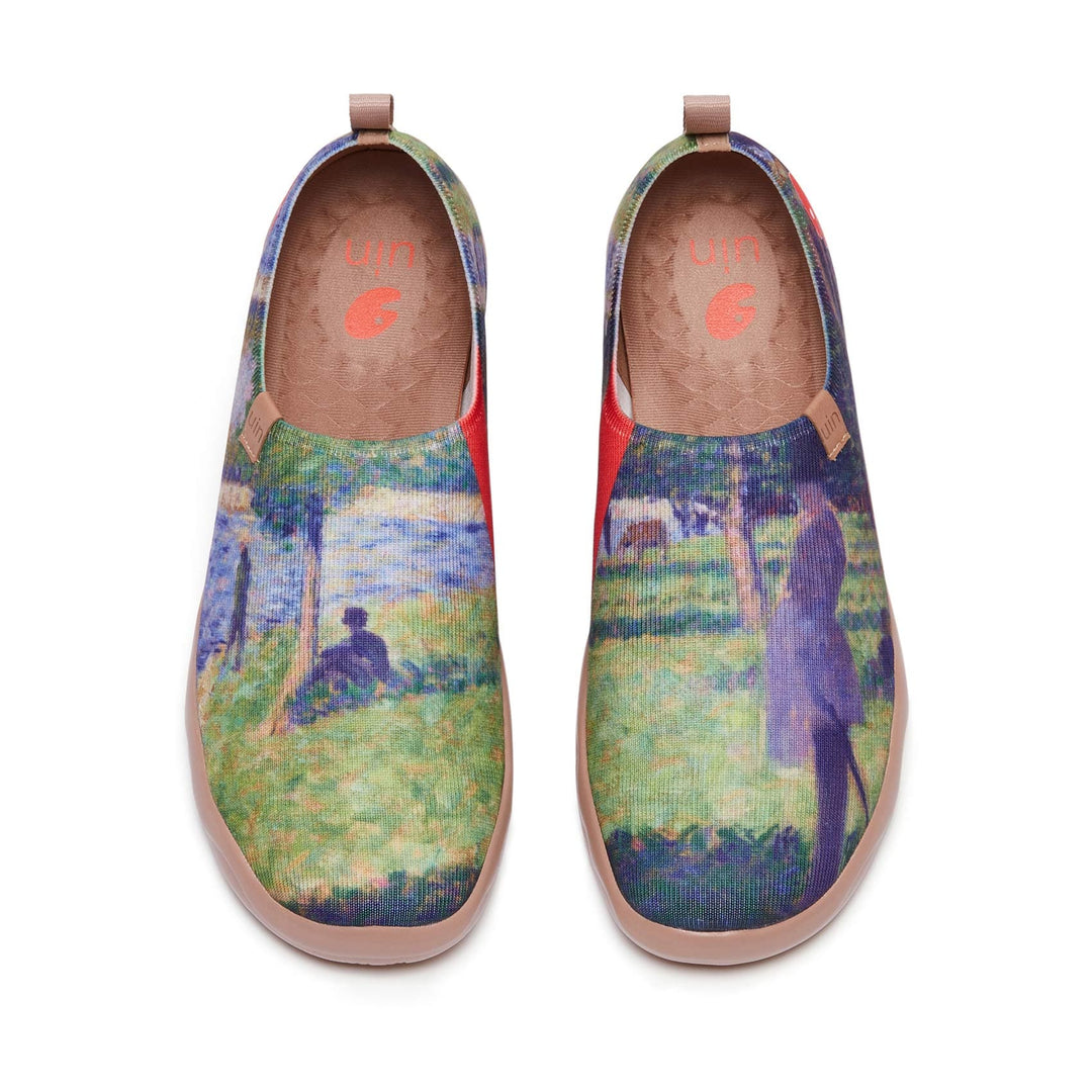 UIN Footwear Men Georges Seurat Study for 'La Grande Jatte’ Men Canvas loafers