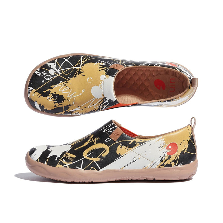 UIN Footwear Men Graffiti NYC Toledo I Men Canvas loafers