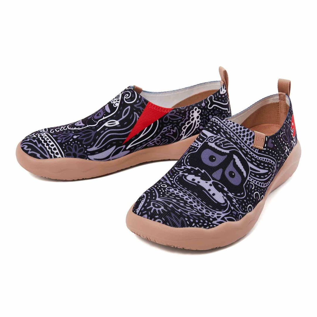 UIN Footwear Men Mundo de los Muertos Men Canvas loafers