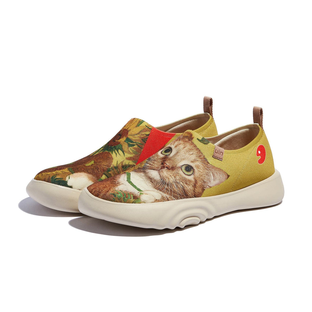 UIN Footwear Men Sunflowers and Cat 4 Toledo XV Men Canvas loafers