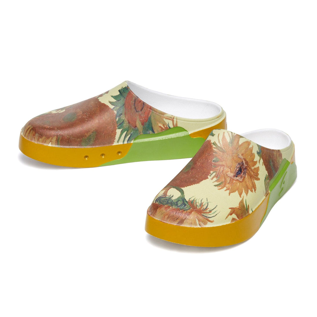 UIN Footwear Men Van Gogh Sunflowers Tenerife Men Canvas loafers