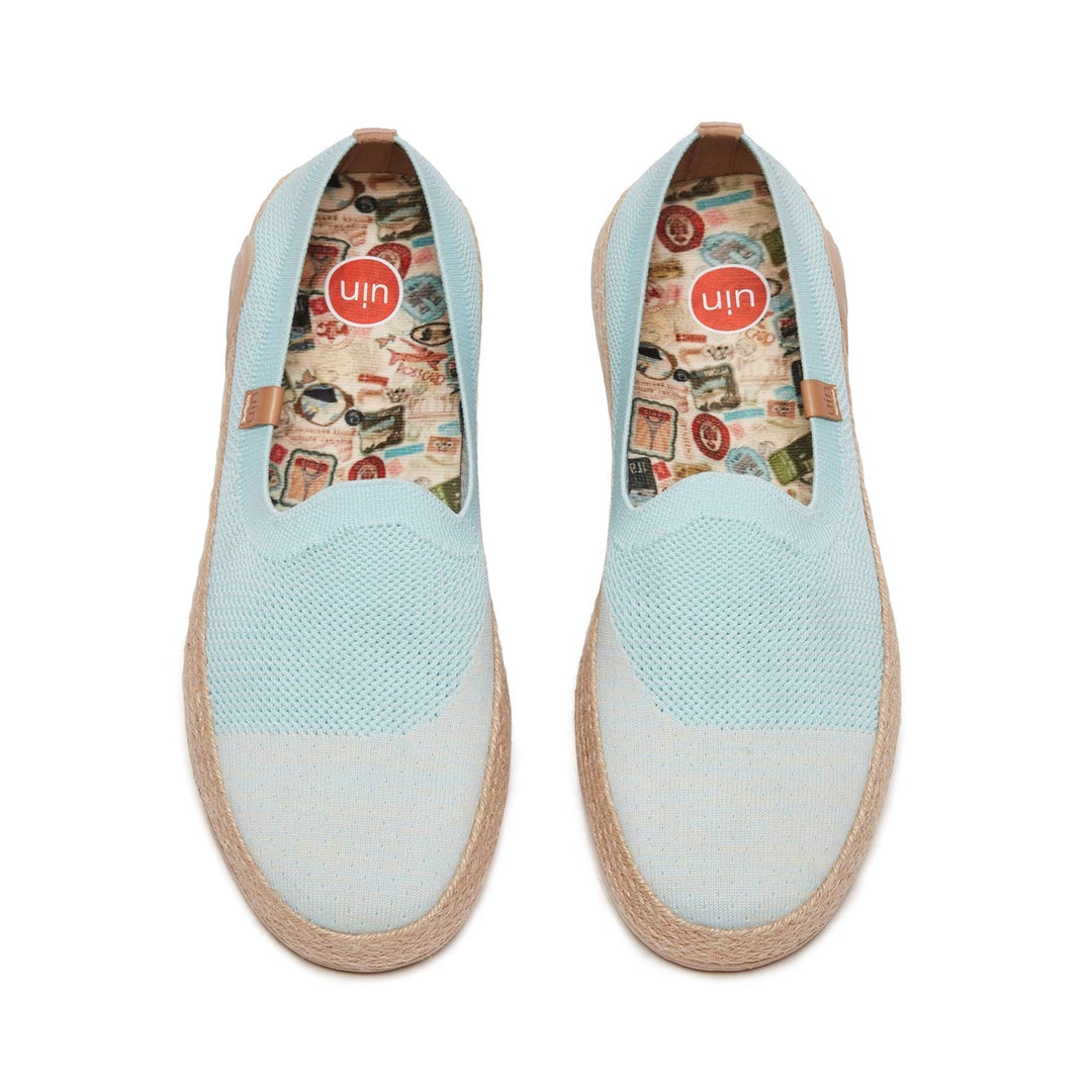 UIN Footwear Women Azure Blue Marbella II Women Canvas loafers