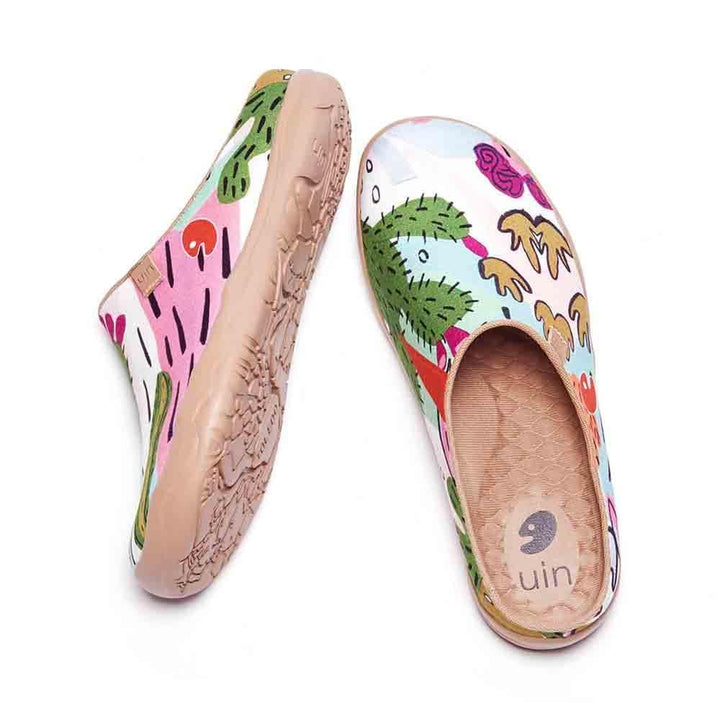 UIN Footwear Women Cactus Slipper Canvas loafers