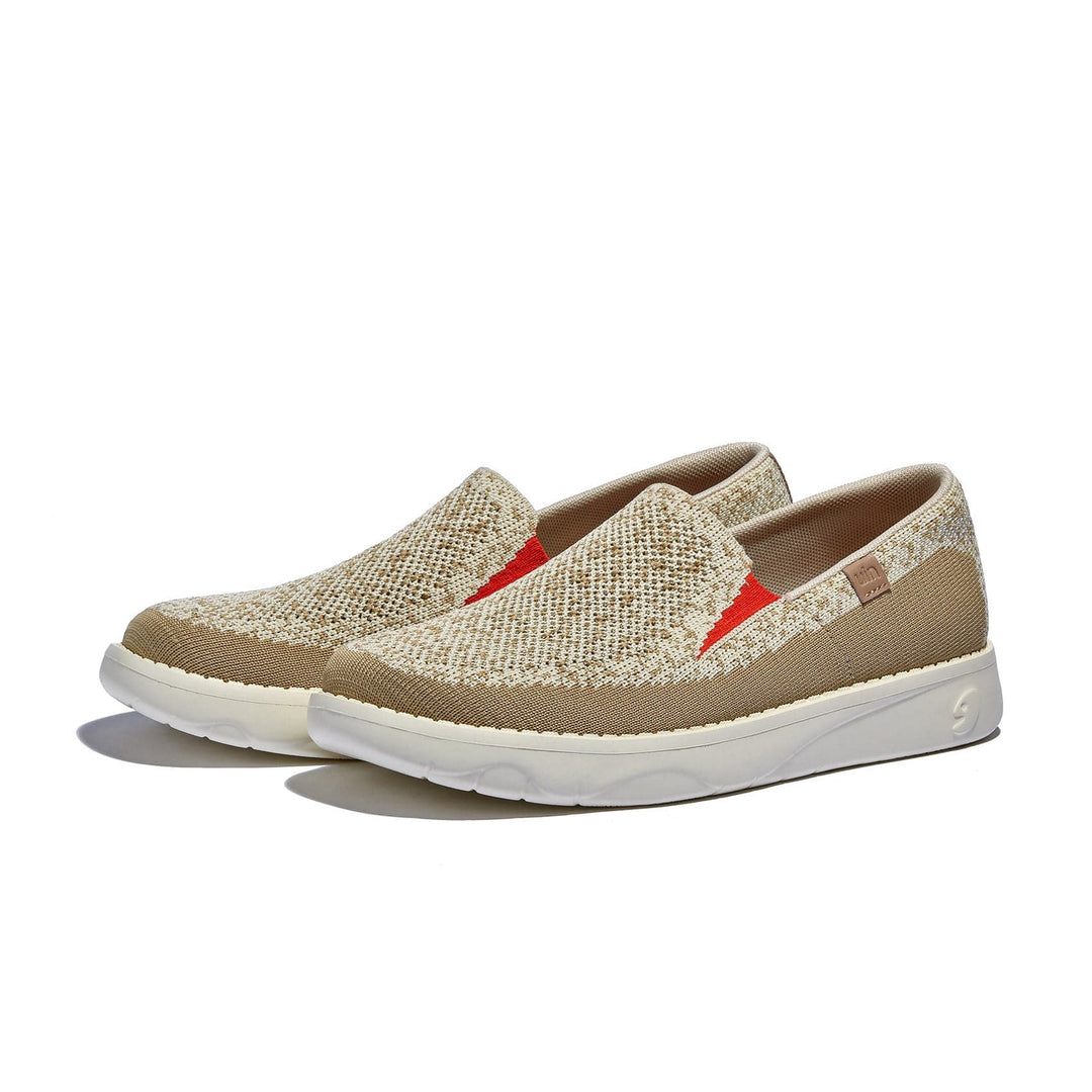 UIN Footwear Women Cappuccino Tarragona II Women Canvas loafers