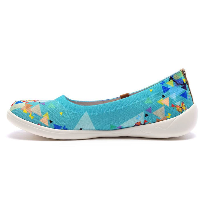 UIN Footwear Women Cubic Butterflies Canvas loafers