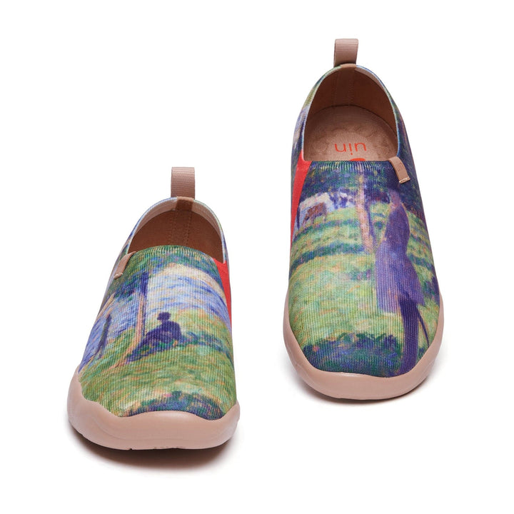 UIN Footwear Women Georges Seurat Study for 'La Grande Jatte’ Women Canvas loafers