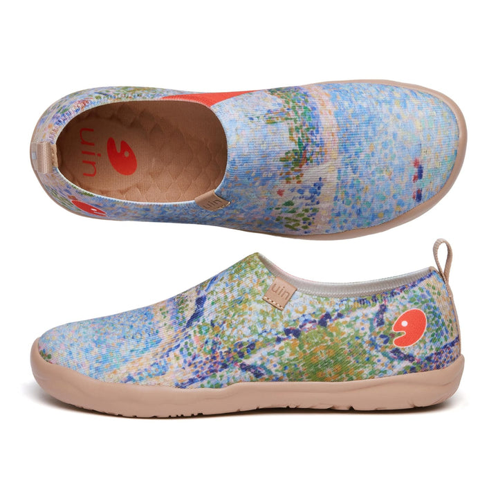 UIN Footwear Women Georges Seurat The Seine seen from La Grande Jatte Women Canvas loafers