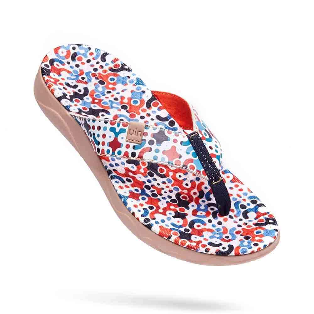 UIN Footwear Women Jumble Women Majorca Flip Flops Canvas loafers