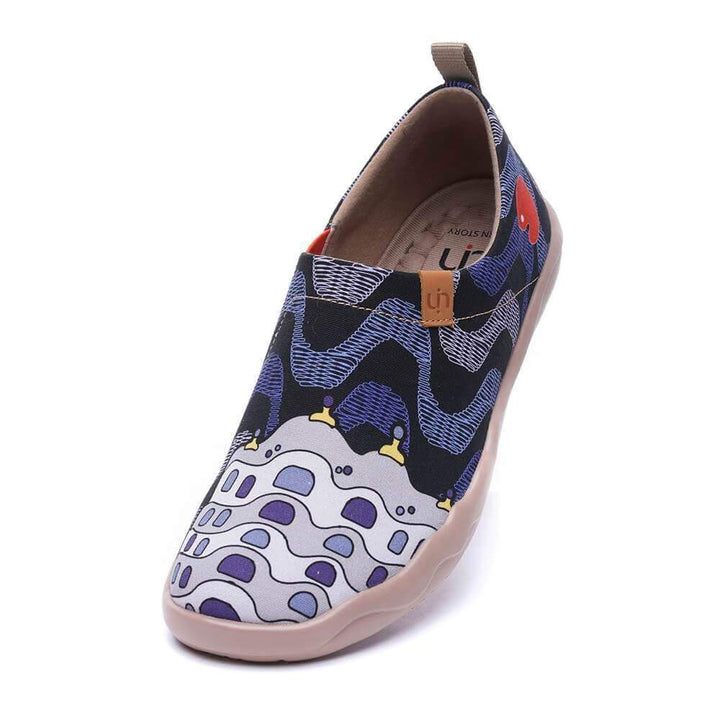 UIN Footwear Women LA PEDRERA Men Canvas Art Painted Shoes Canvas loafers