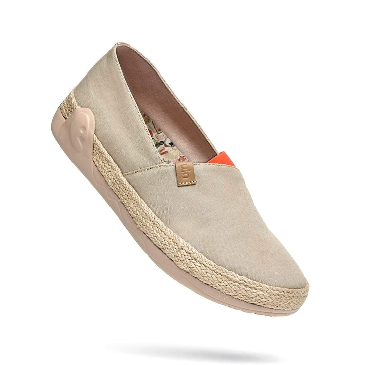 UIN Footwear Women Marbella Khaki Women Canvas loafers