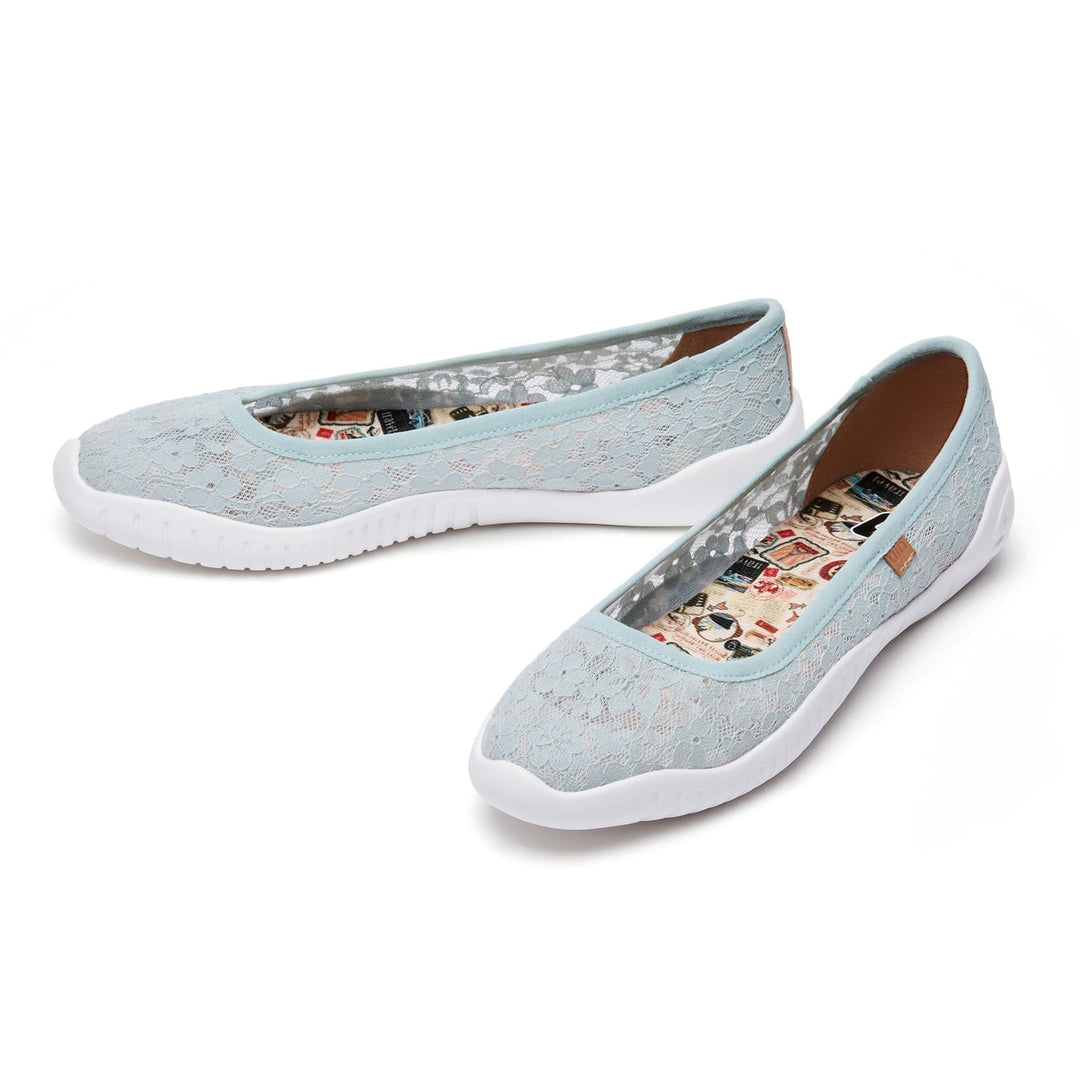 UIN Footwear Women Mintcream Lace Minorca III Women Canvas loafers