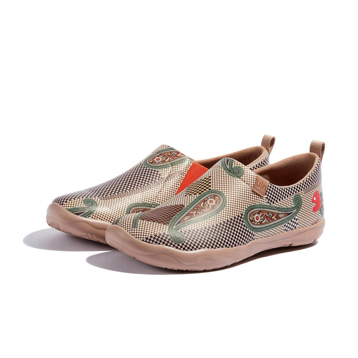 UIN Footwear Women Paisley Check Toledo I Women Canvas loafers