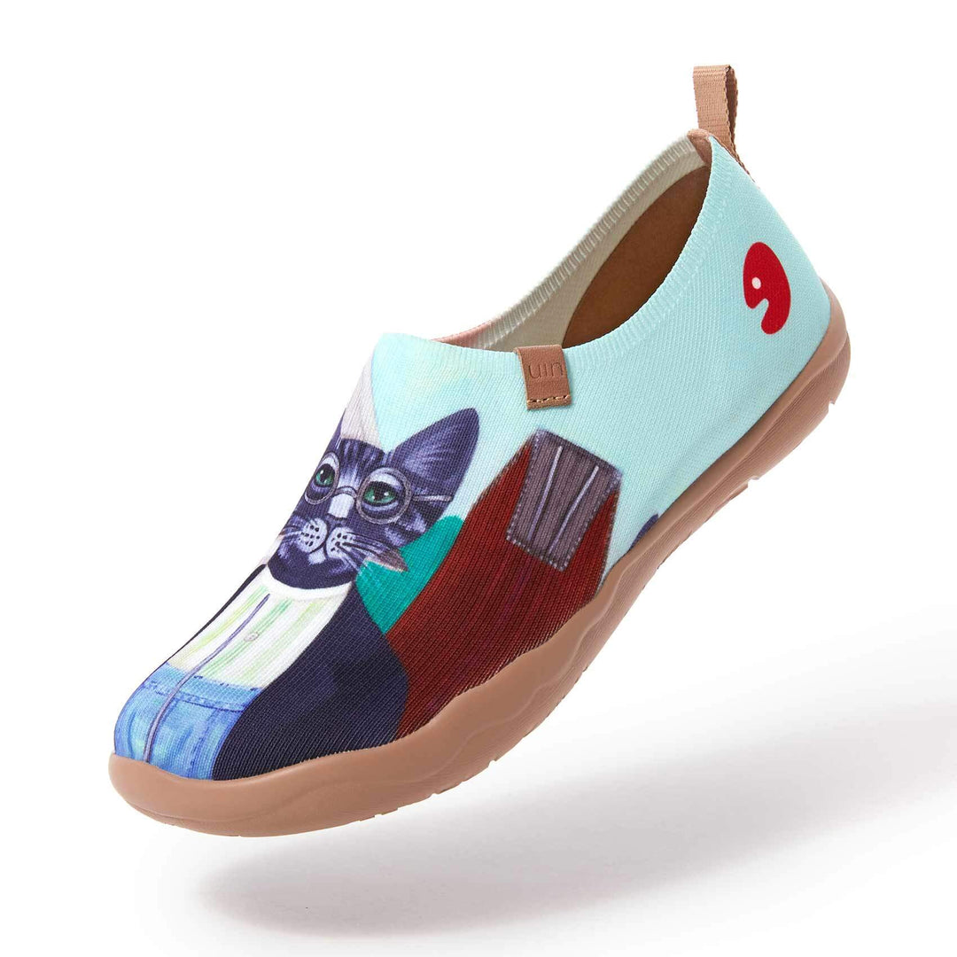 UIN Footwear Women (Pre-sale) Cat Couple Women Canvas loafers