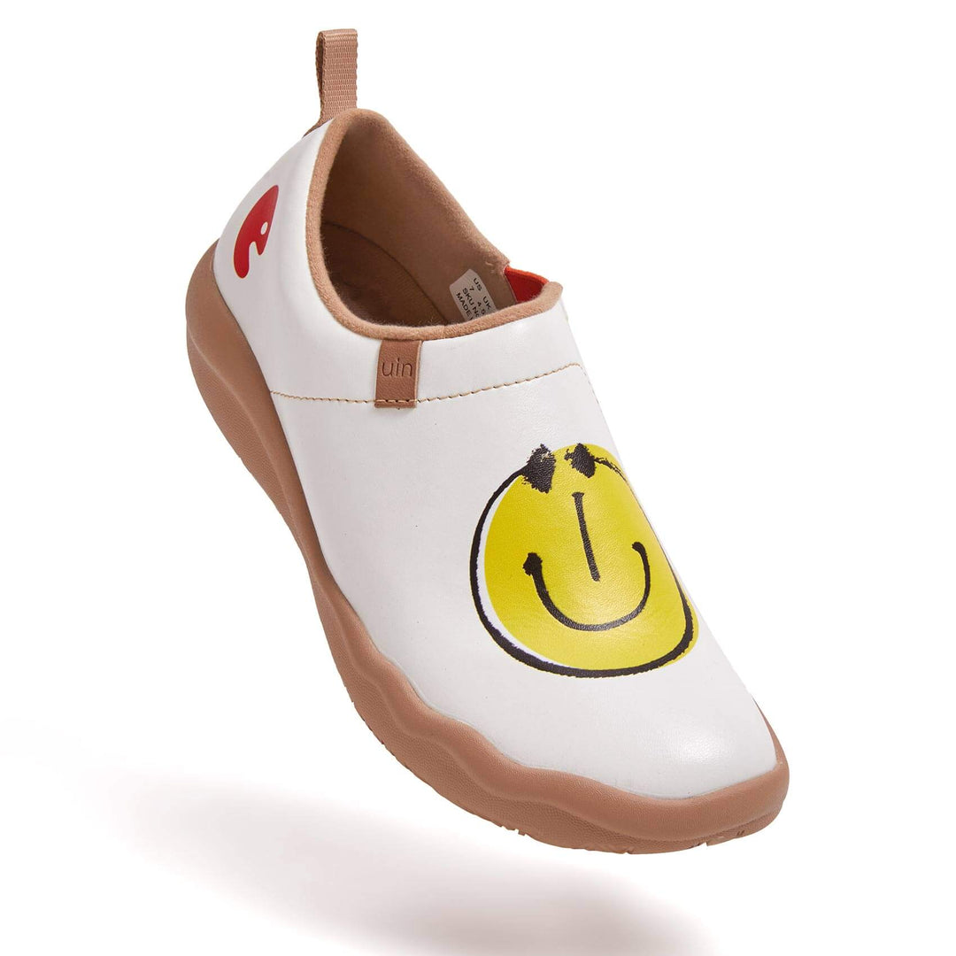 UIN Footwear Women Smiley Microfiber Leather Women Canvas loafers