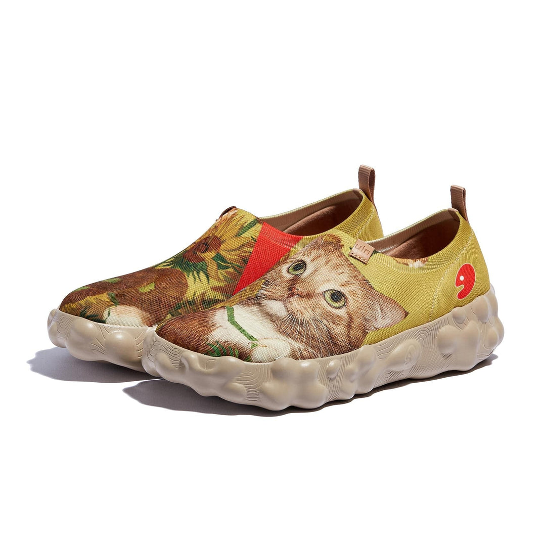 UIN Footwear Women Sunflowers and Cat 2 Toledo VI Women Canvas loafers